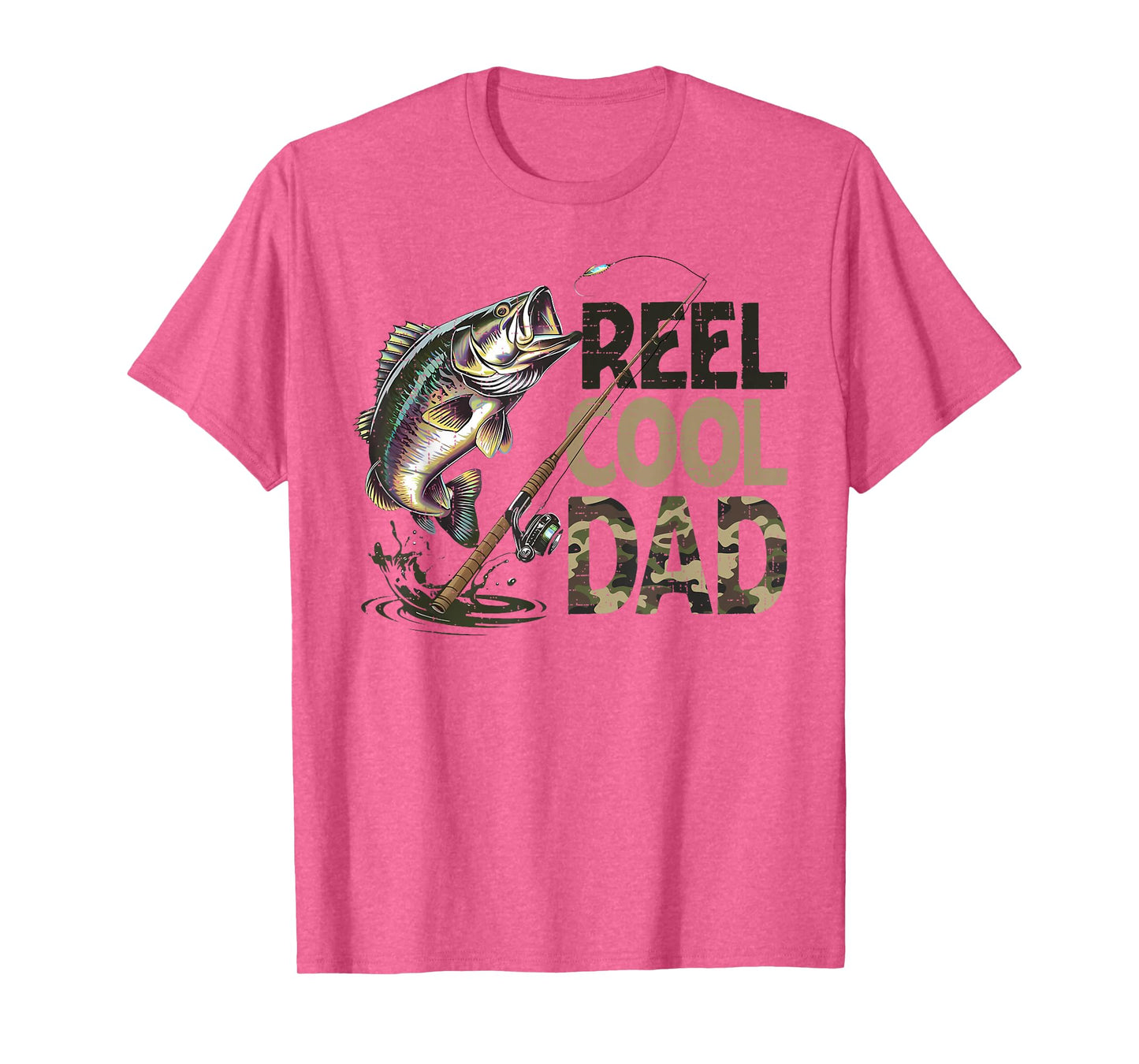 Reel Cool Dad Fishing Papa Father's Day Fisherman Fish T-Shirt