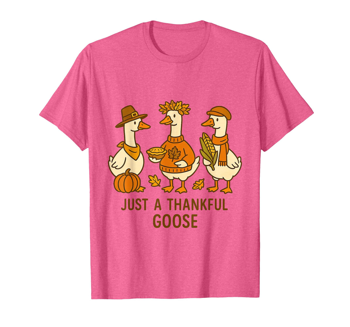Silly Cozy Goose Fall Pumpkin Spice Autumn Thanksgiving T-Shirt