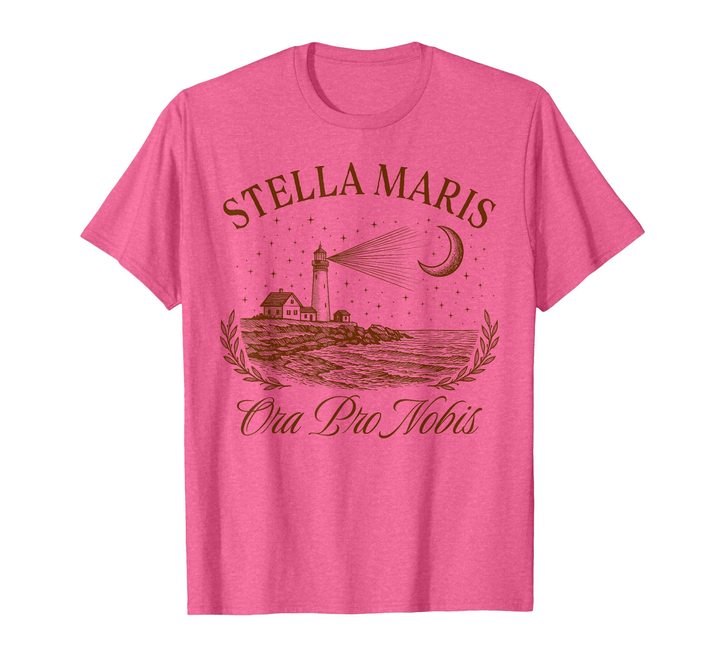 Catholic Mom Virgin Mary Faith Stella Maris Ora Pro Nobis T-Shirt