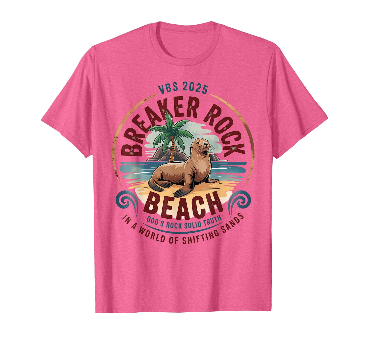 Breaker Rock Beach Christian God's Rock-Solid Truth VBS 2025 T-Shirt