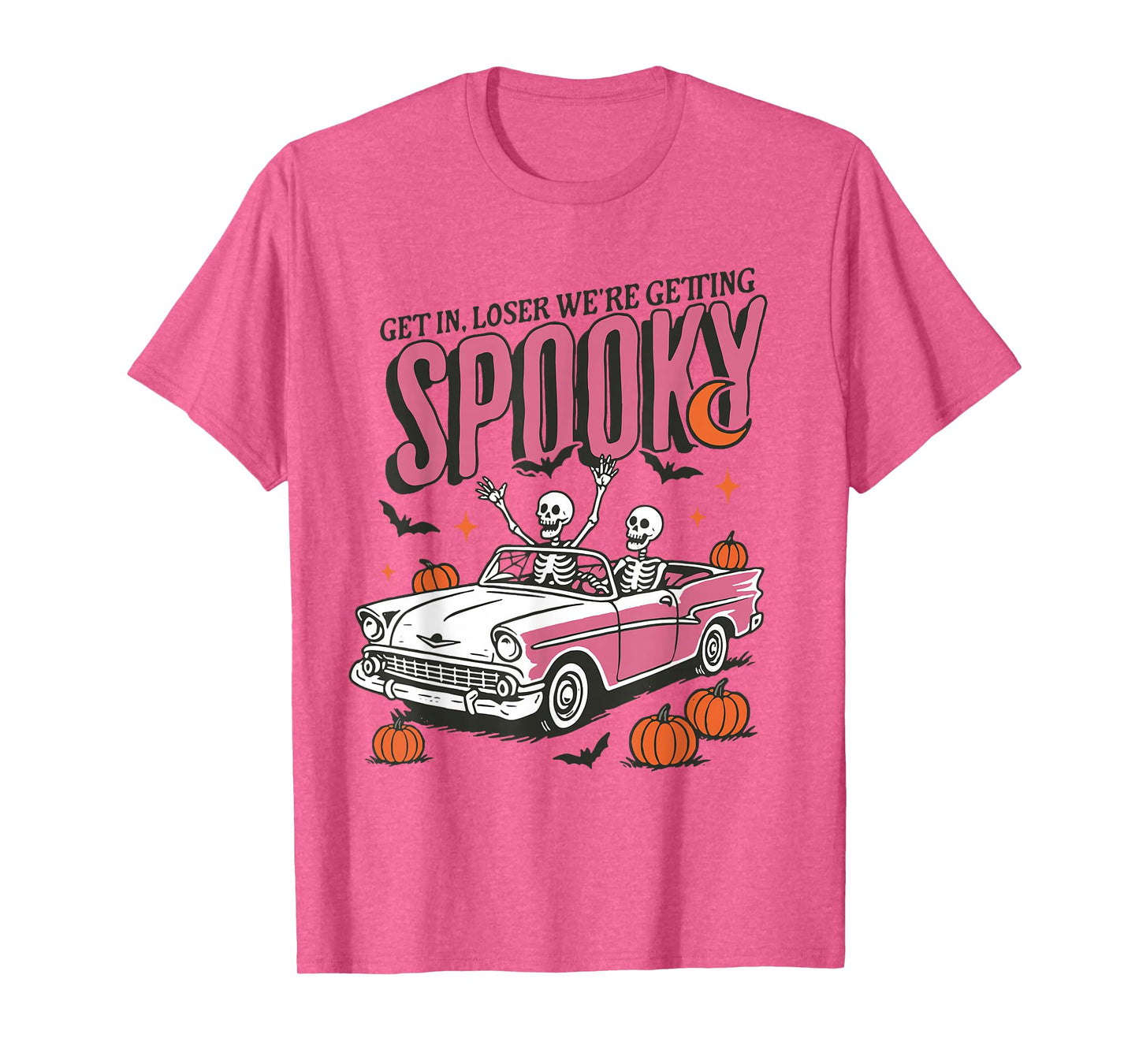 Retro Get In Losers We're Getting Spooky, Funny Halloween T-Shirt