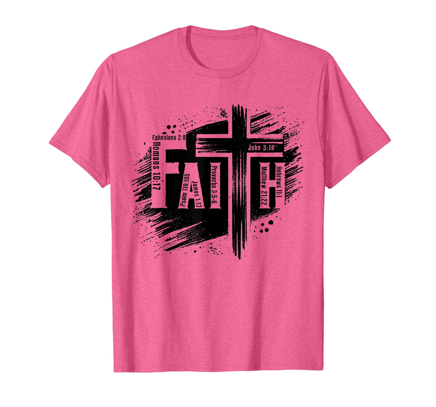 Cross Faith Christian Jesus Bible Verse Men Women Kids T-Shirt