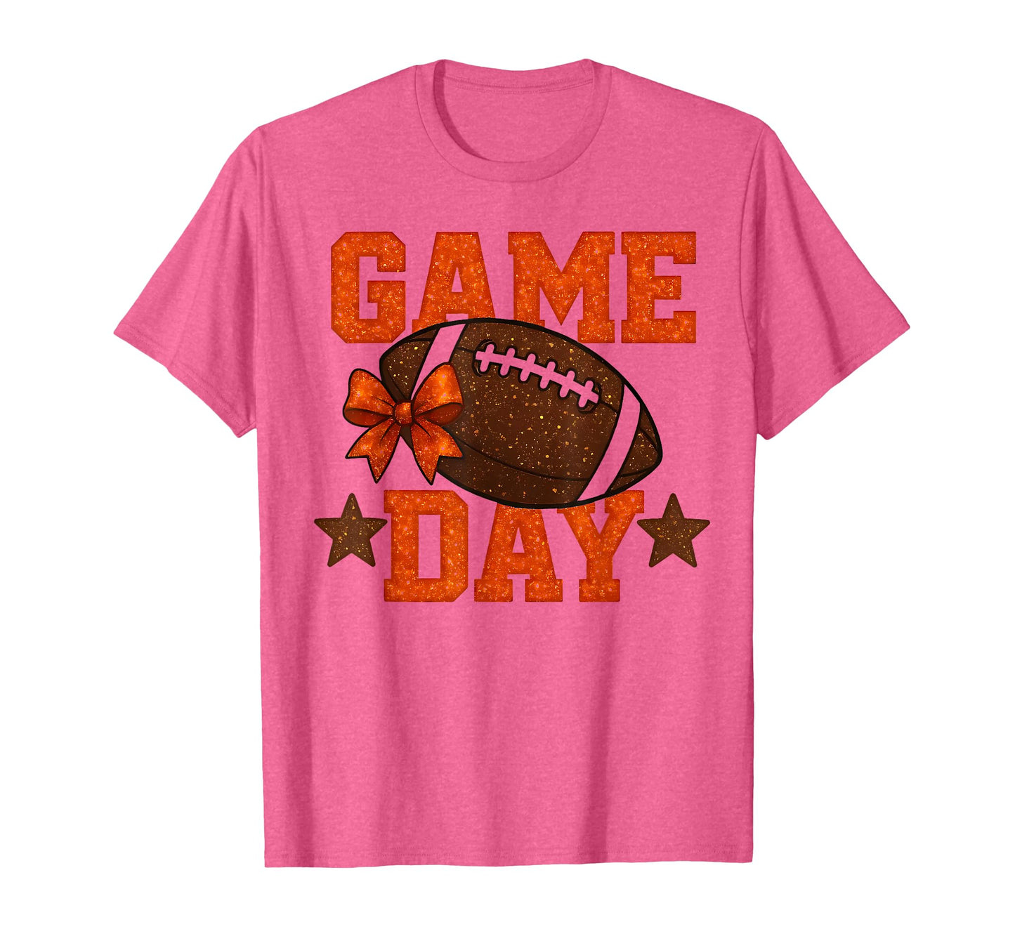 Game Day Football Season Football Orange Color Vibes T-Shirt