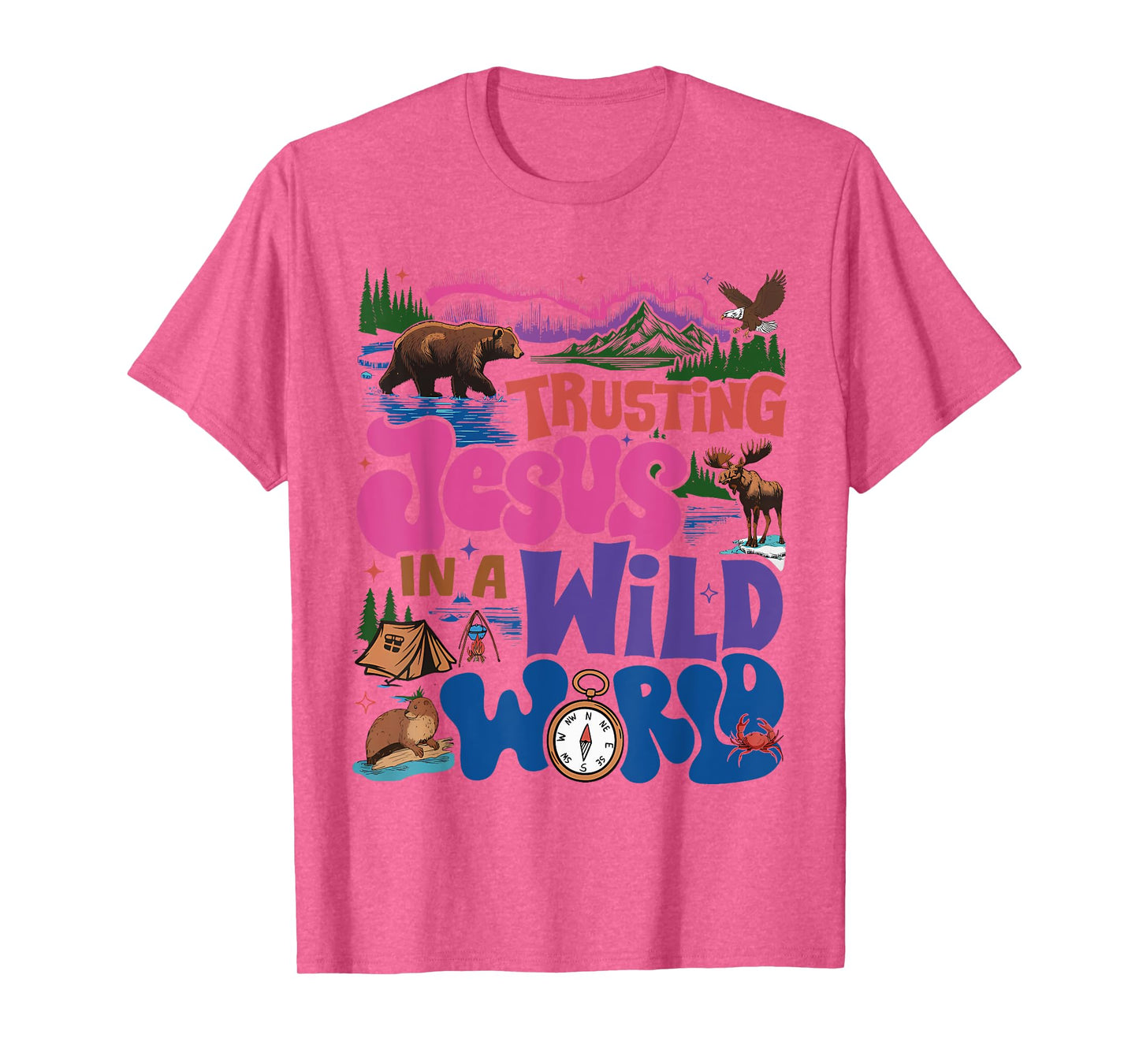 True North VBS 2025 Christian Trusting Jesus Wilderness T-Shirt