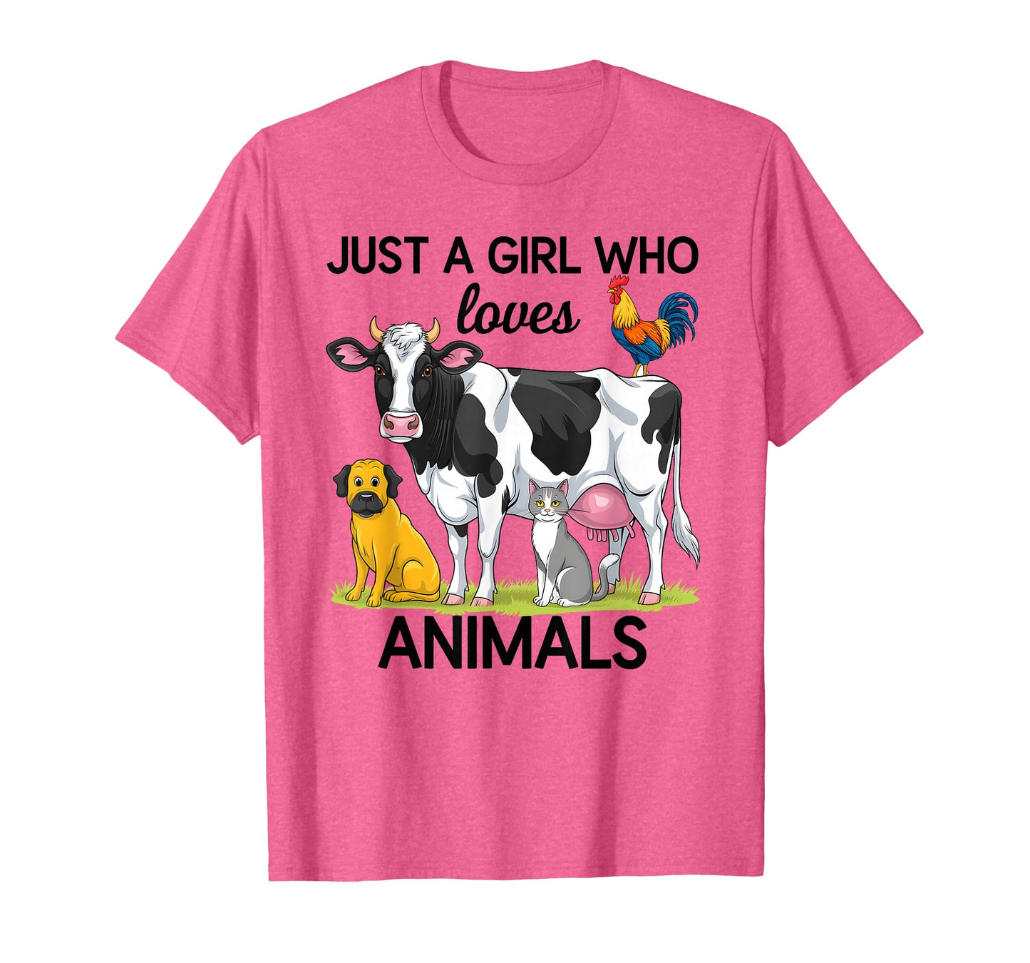 Just a Girl Who Loves Animals for Girls Who Love Animals T-Shirt