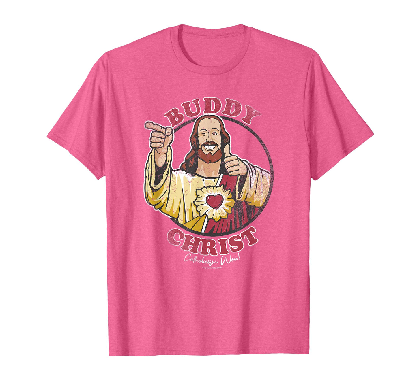 Jay and Silent Bob Buddy Christ Circle Portrait T-Shirt