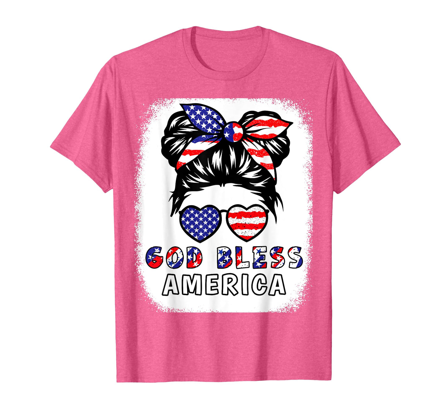 Girl God Bless America 4th July Daughter Toddler Patriotic T-Shirt