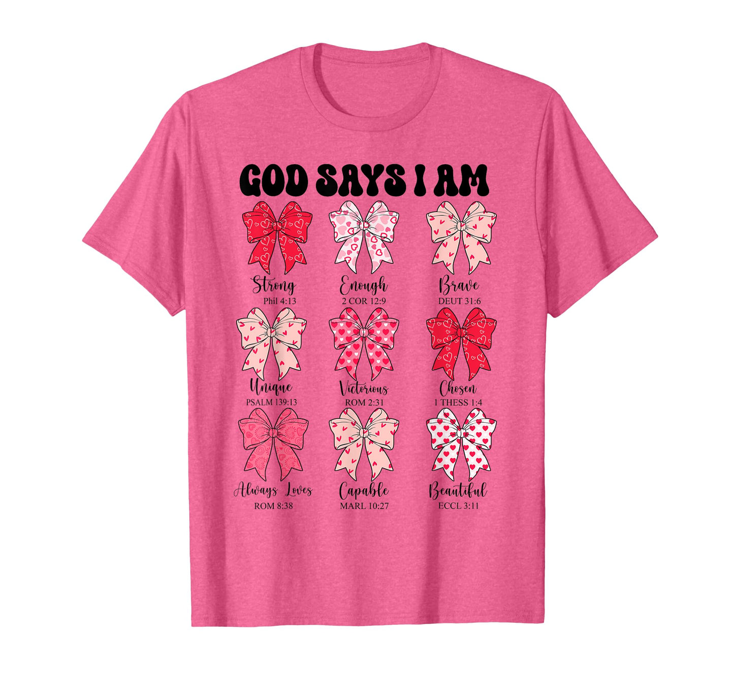 Cute God Say I Am Coquette Bow Christian Easter Girl Toddler T-Shirt
