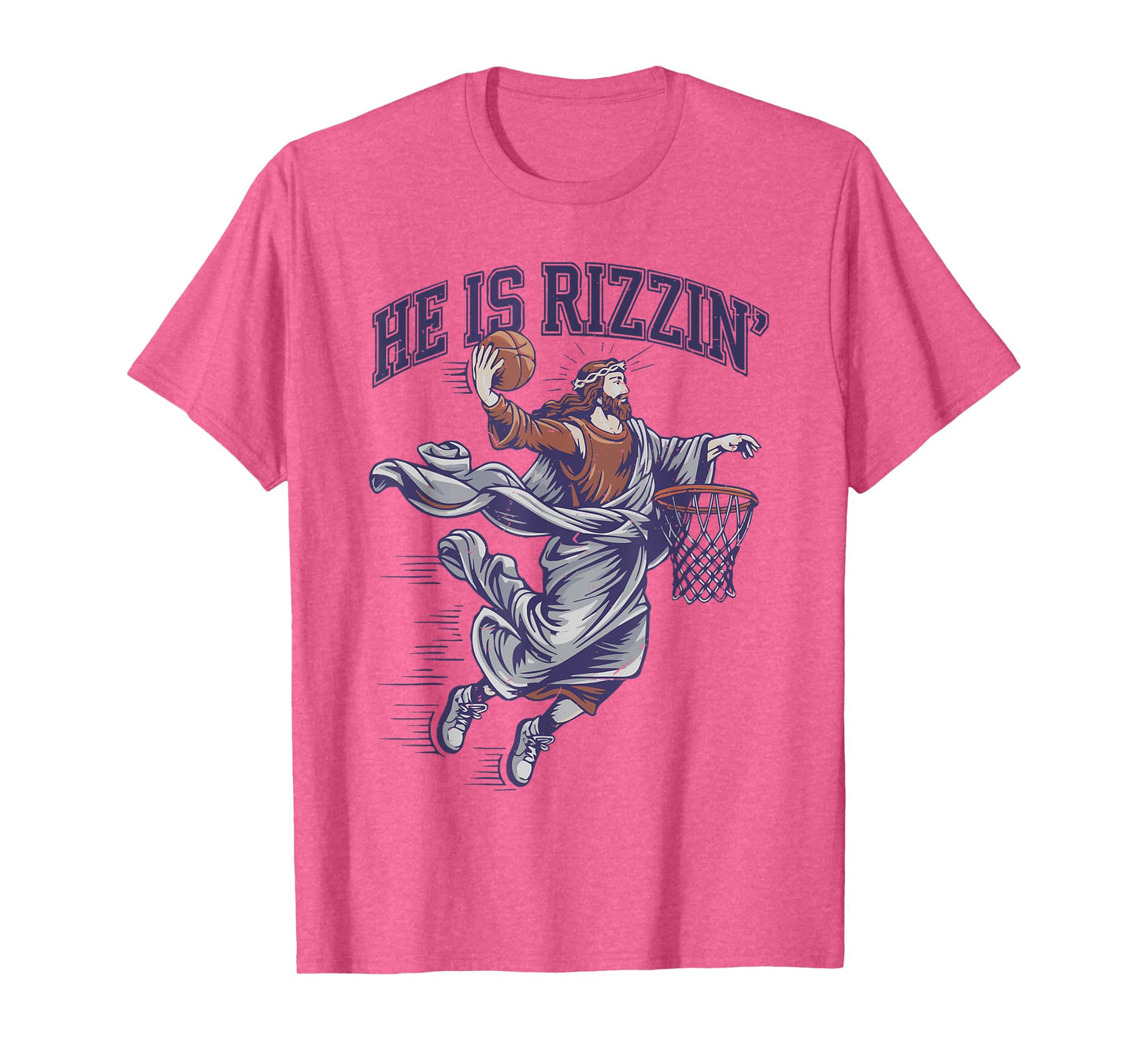 Toddler Boy He Is Rizzin Jesus Basketball Christian God Son T-Shirt