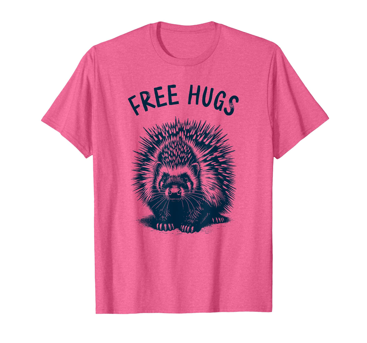 Free-Hugs - Cute Funny Porcupine Humor No Hugging T-Shirt