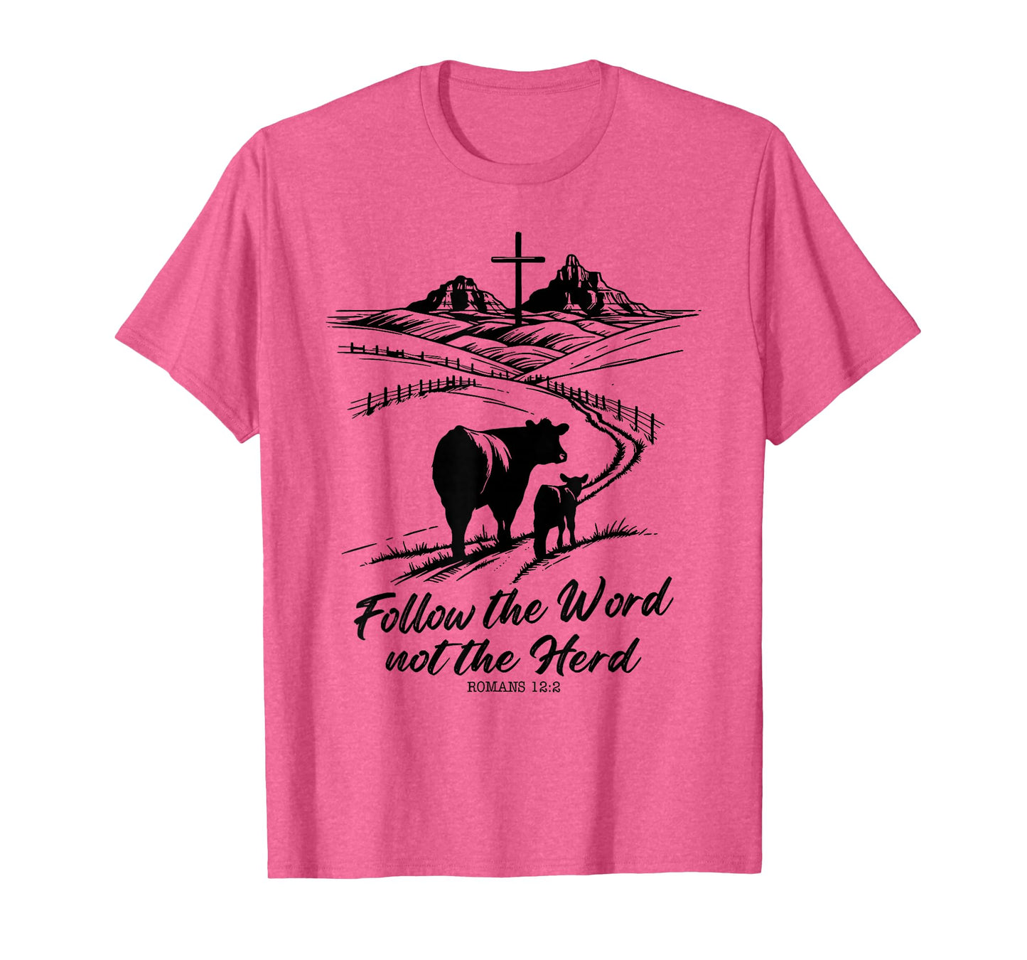 Follow The Word Not The Herd Romans 12:2 Vintage T-Shirt