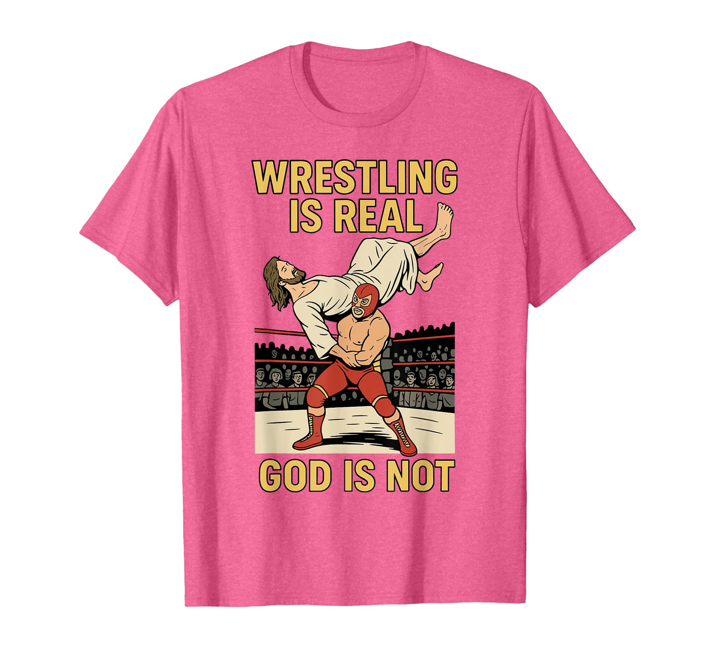 Vintage Wrestling is Real Christian Wrestling Saying Quote T-Shirt