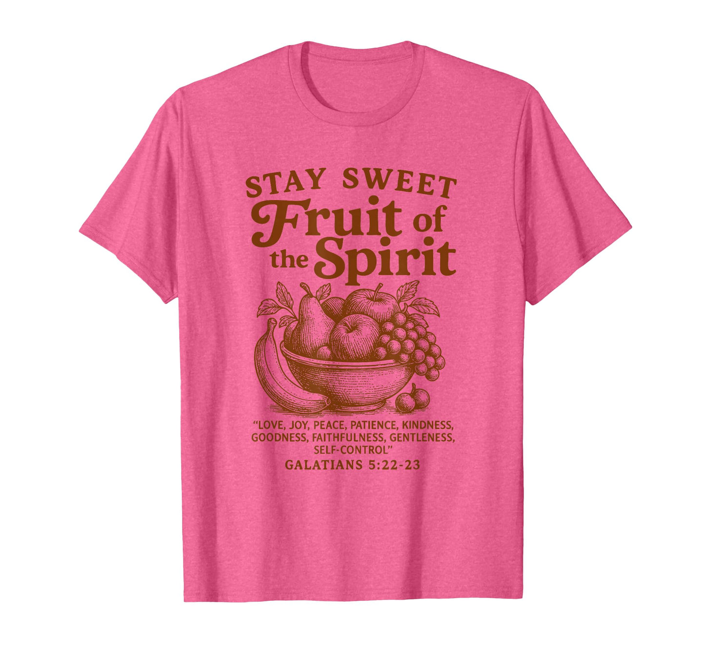 Fruit of The Spirit Bible Verse Christian Design T-Shirt
