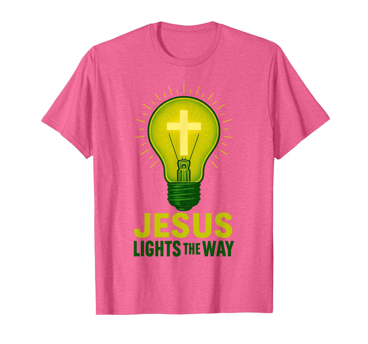 Christian Jesus Lights The Way Religious Quote T-Shirt