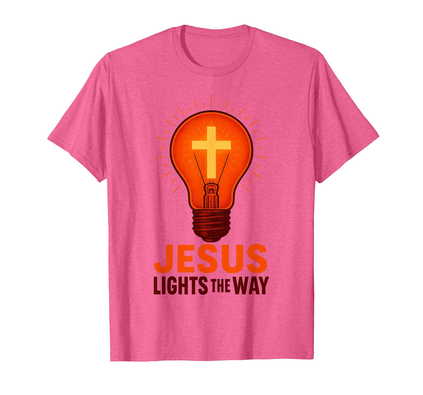 Jesus Lights The Way Christian Faith Quote T-Shirt