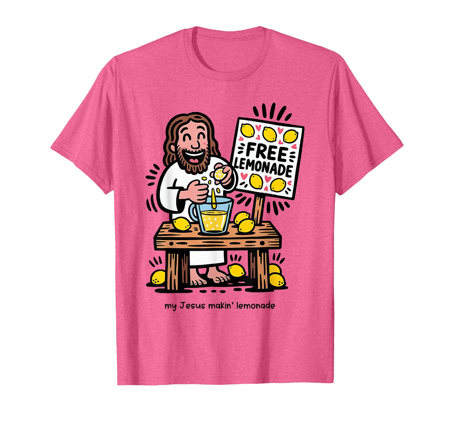 Jesus Making Lemonade Cute Christian Gifts for Boys and Girl T-Shirt