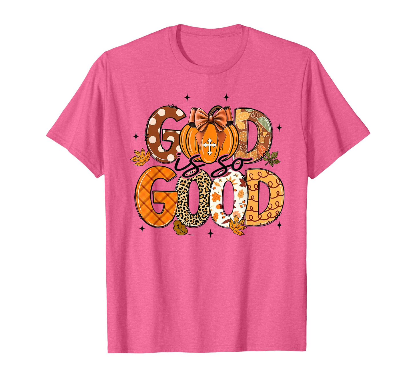 Fall Vibes Retro Thanksgiving Bible Verse God Is So Good T-Shirt