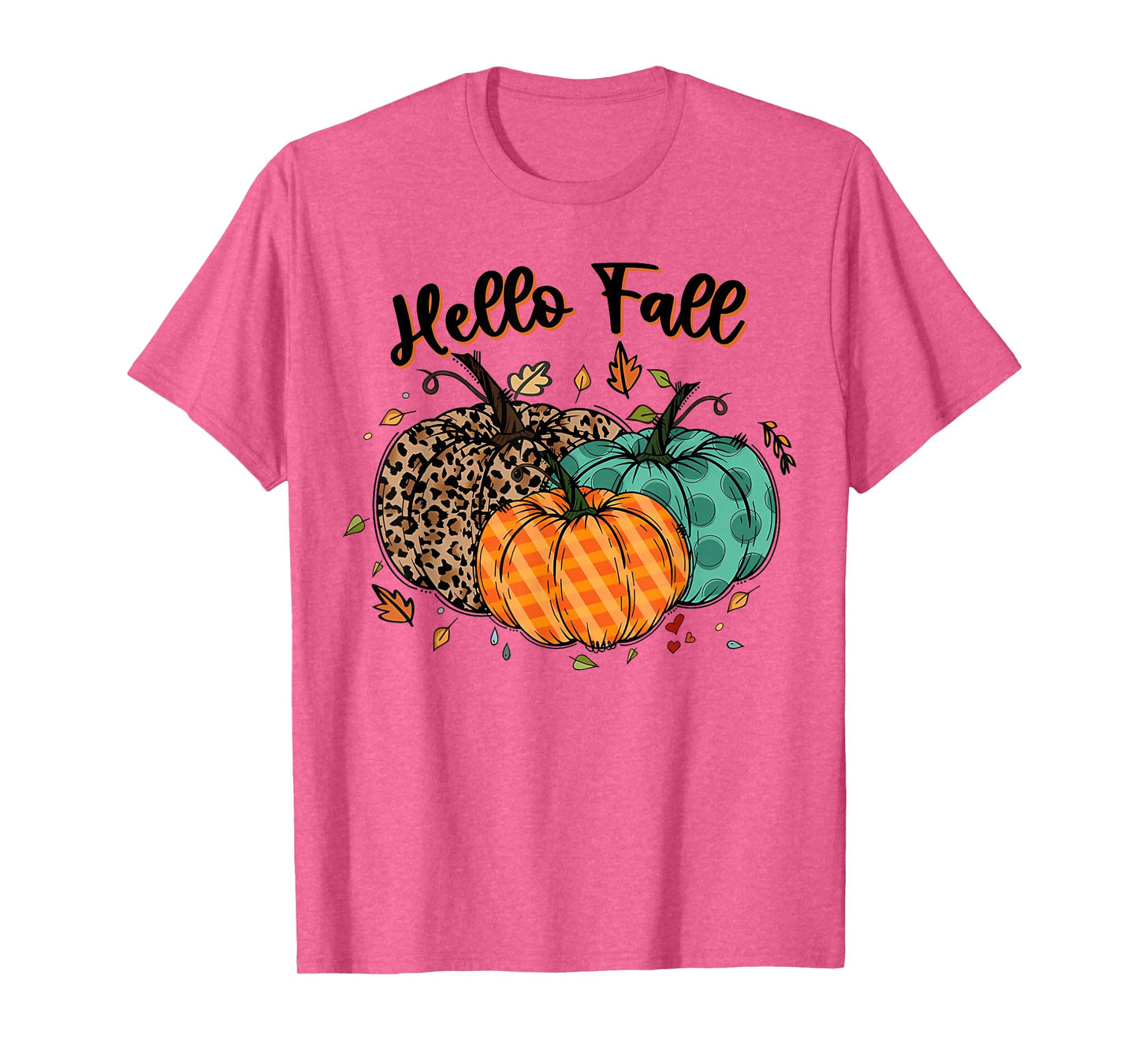 Hello Fall Thanksgiving Coquette Boho Floral Fall Vibes T-Shirt
