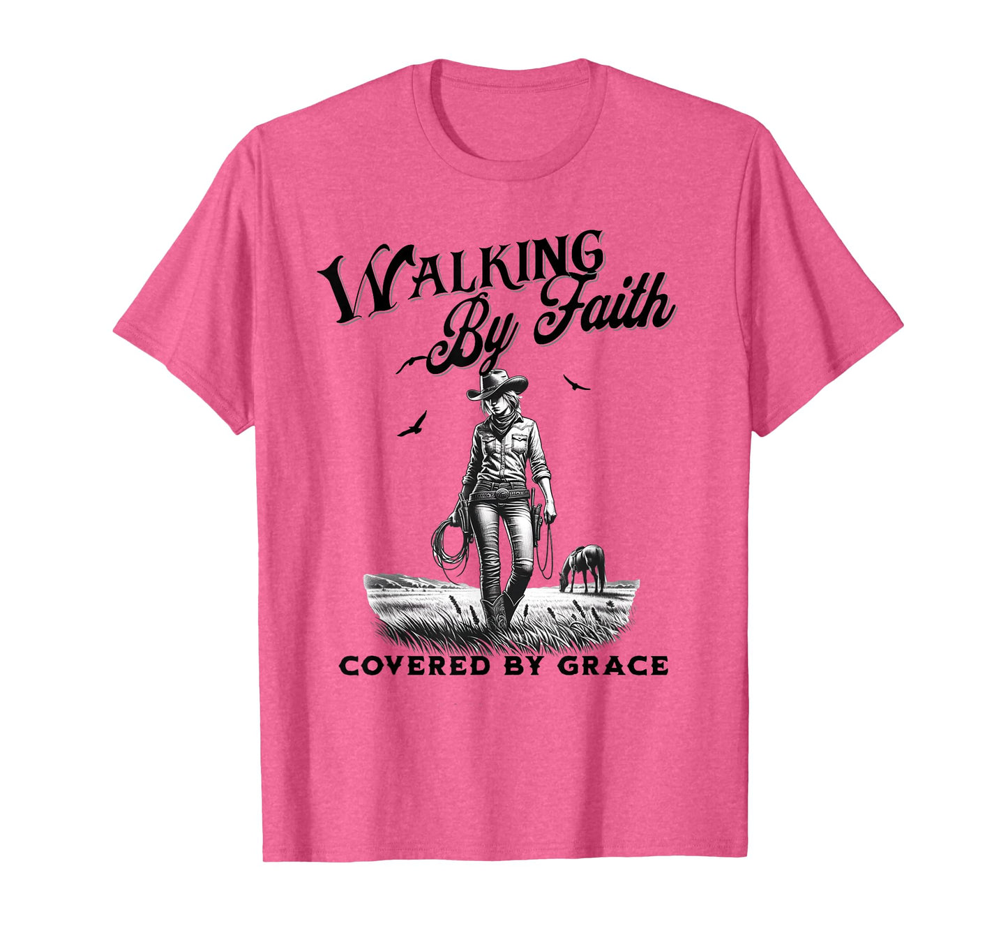 Christian Cowgirl Bible Verse Western Jesus Faith Based T-Shirt