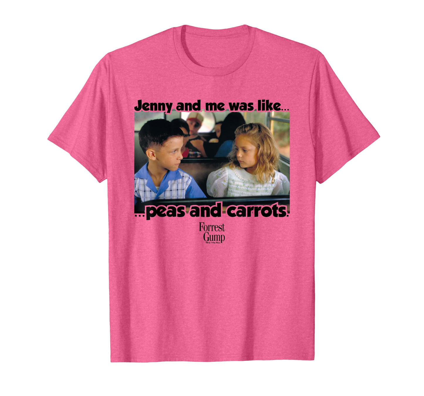 Forrest Gump Jenny And Me Was Like Peas And Carrots T-Shirt
