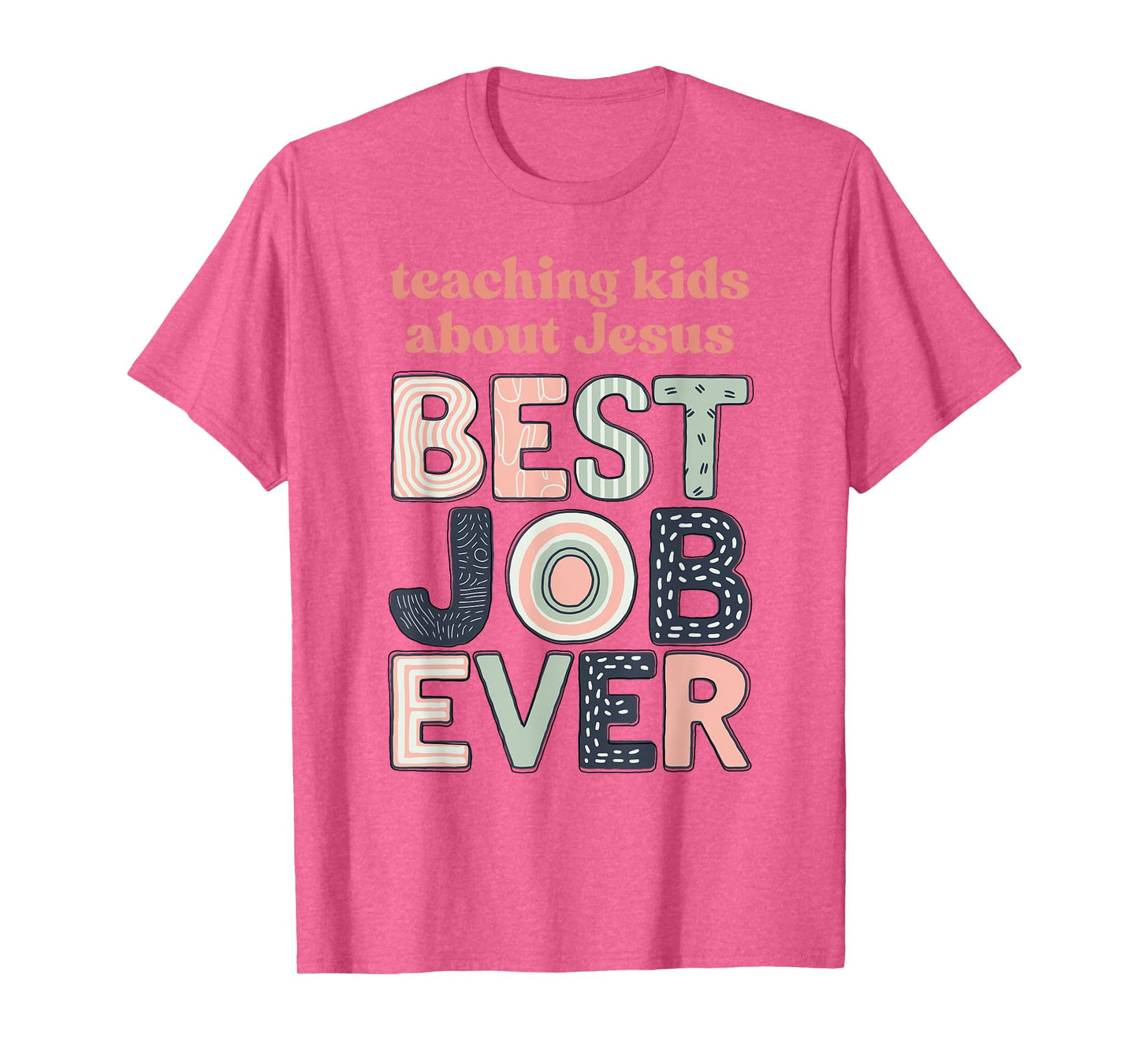 Retro Cute Teaching Kids About Jesus Best Job Ever Women T-Shirt