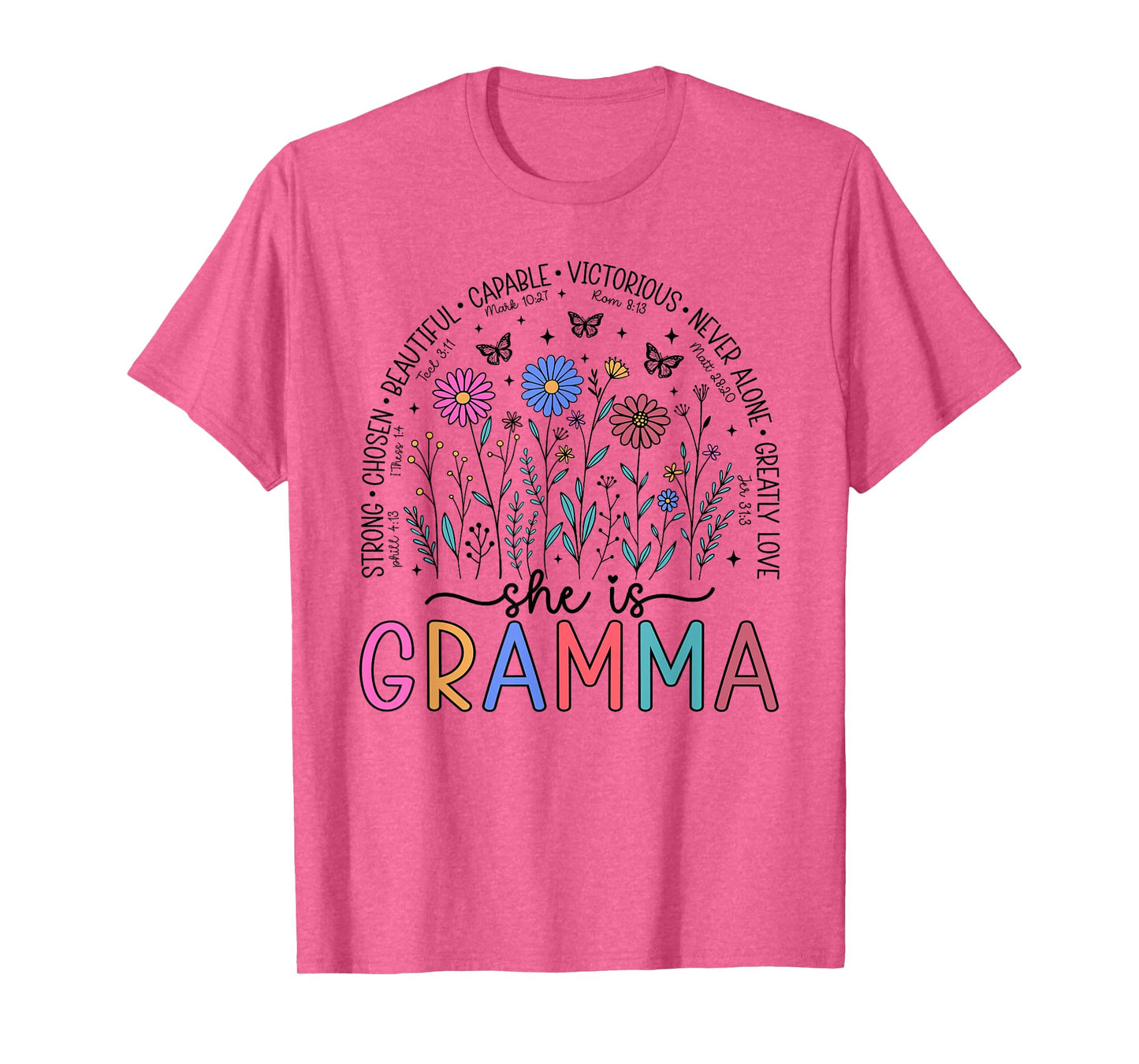 She is Gramma Christian Mother's Day Religious Grandma T-Shirt