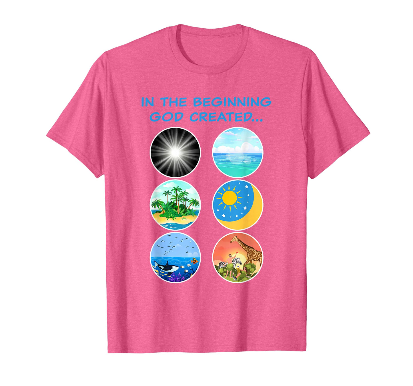In The Beginning GOD Created: School Teacher & Kids Creation T-Shirt