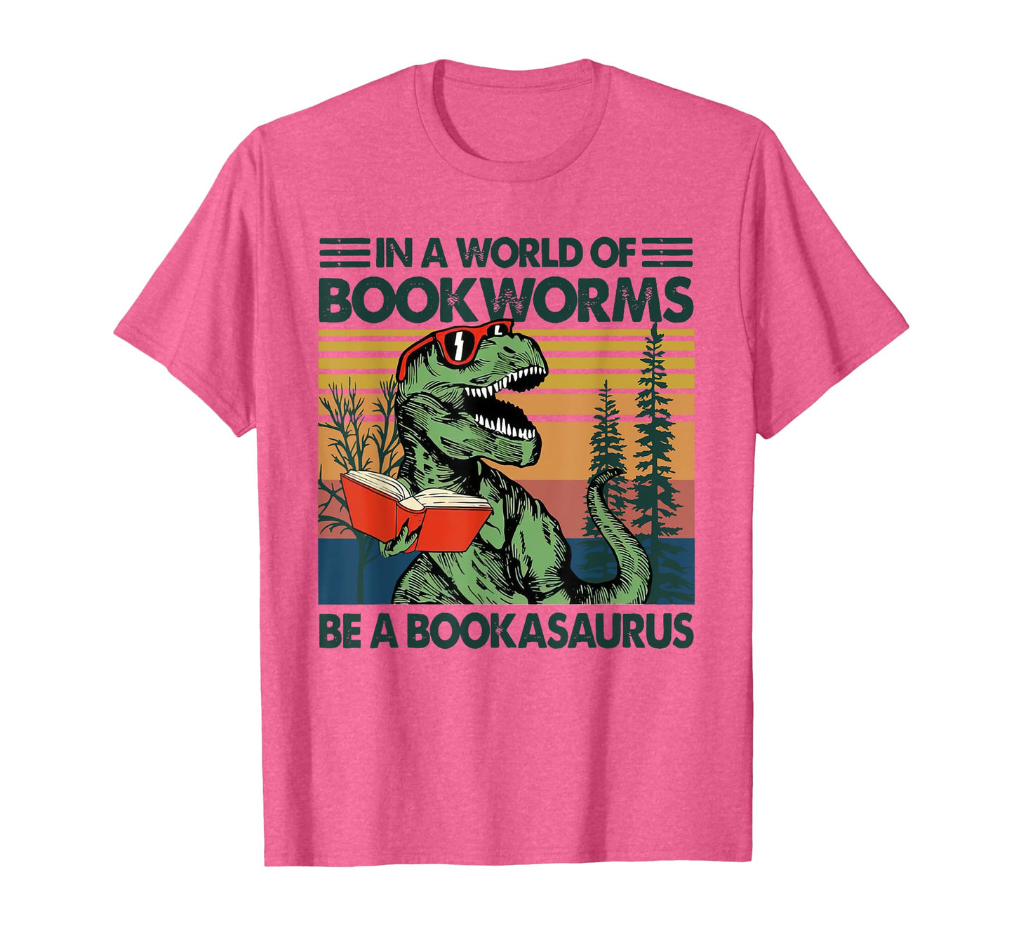 In A World Of BookWorms Be A BookAsaurus Vintage T-Shirt
