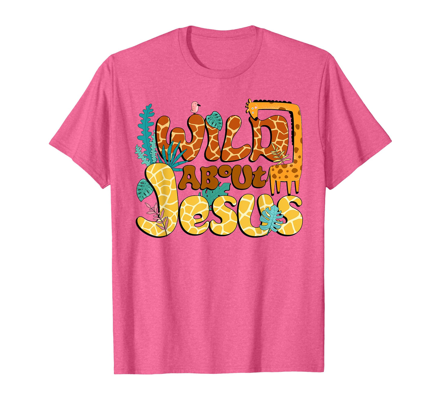 Wild About Jesus Christian Believer Leopard Zebra Print T-Shirt