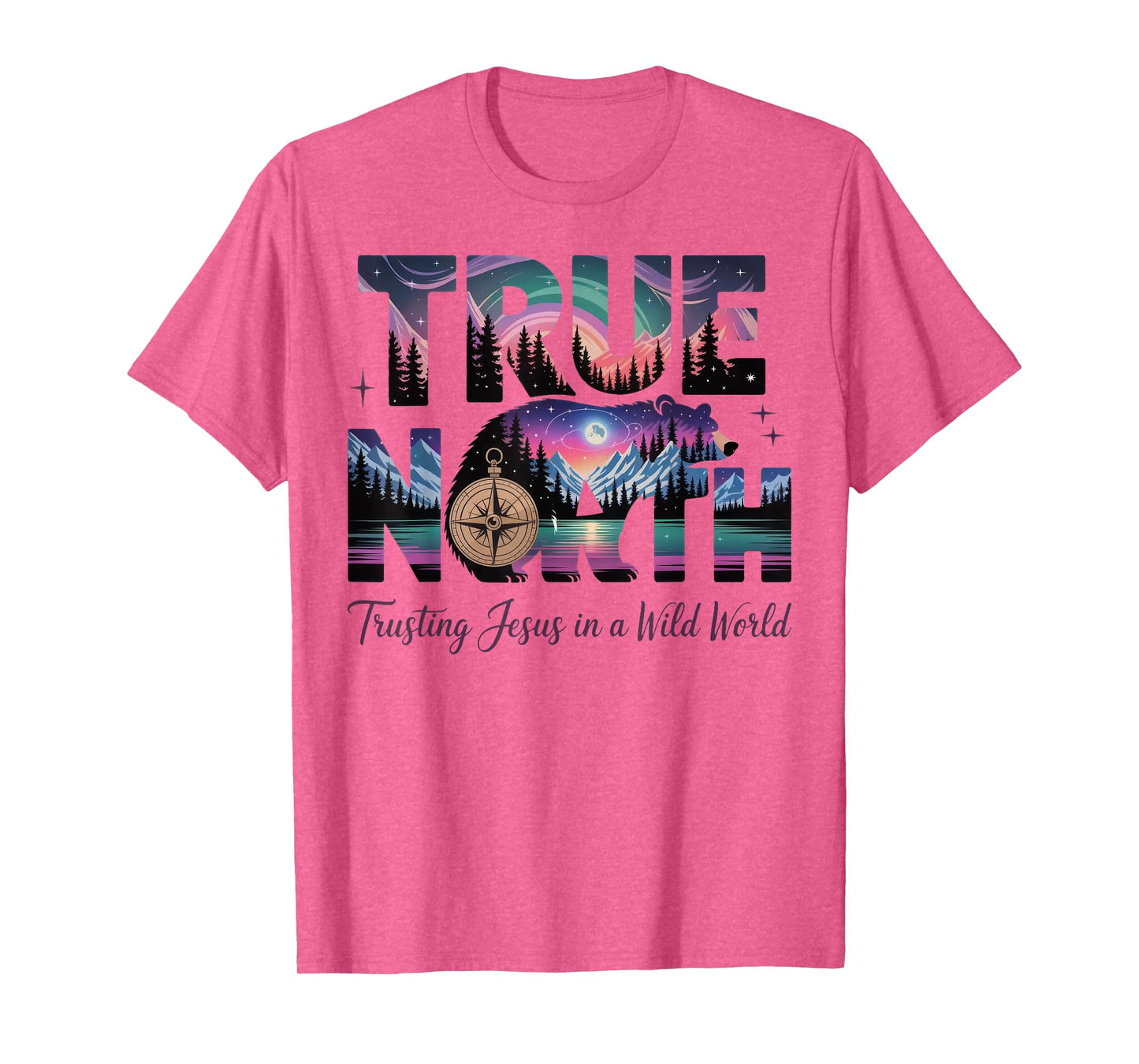 True North Trusting Jesus in a Wild World Bear Summer Camp T-Shirt