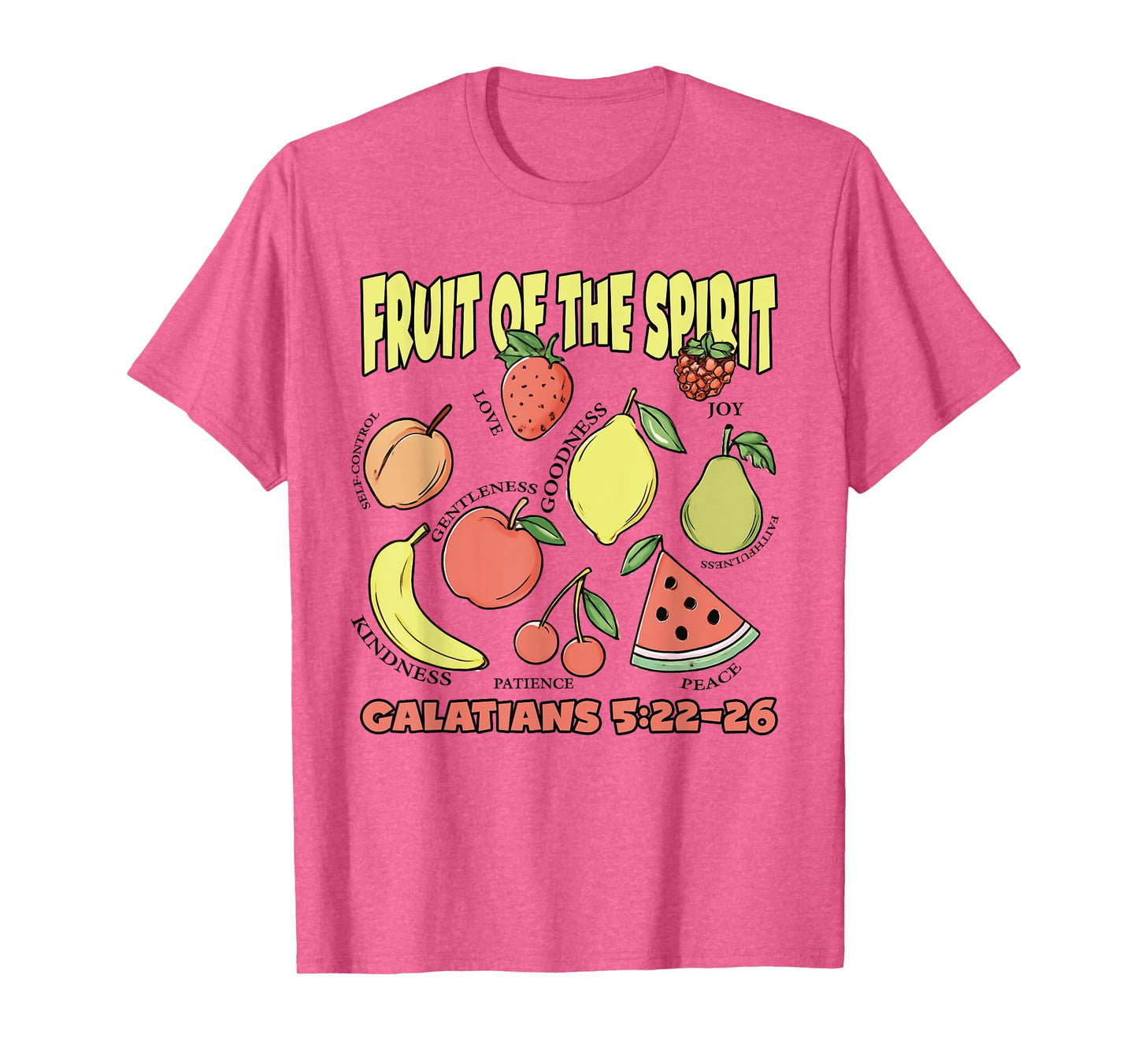 The Fruit of the Spirit Galatians Christian Cross Jesus 5 22 T-Shirt