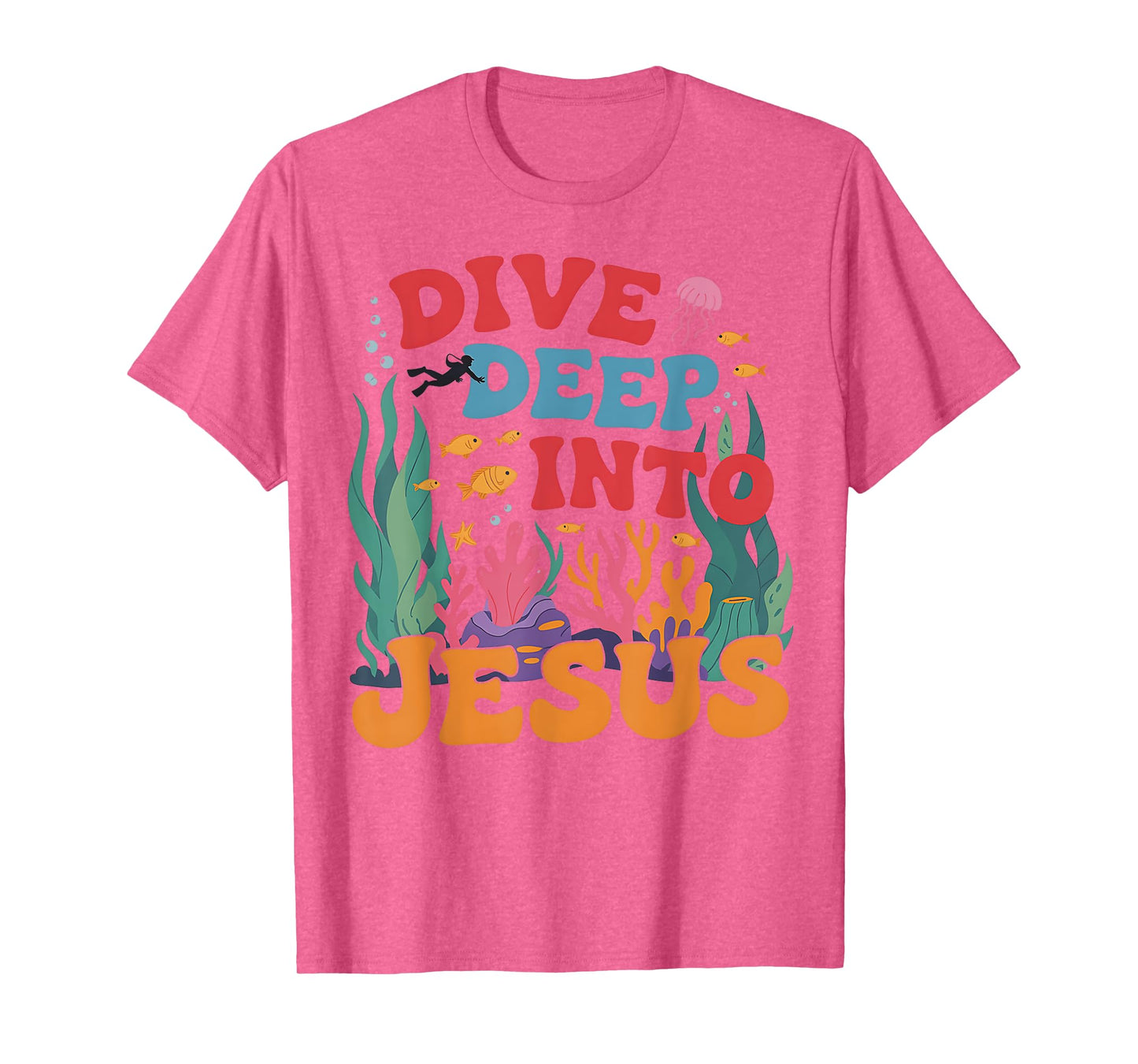 Dive Deep Into Jesus VBS 2025 Scuba Diving Underwater T-Shirt