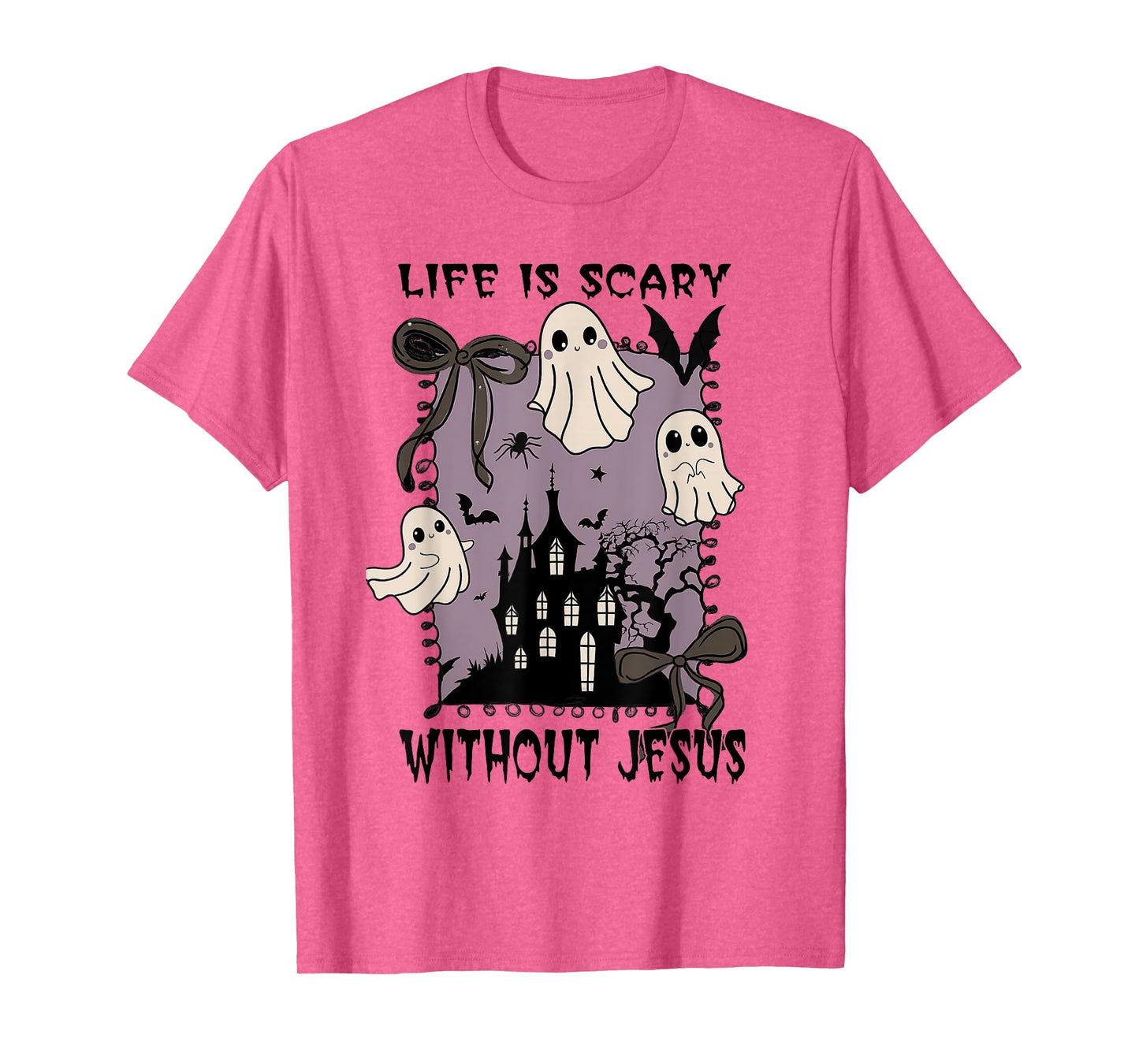 Spooky Life is Scary Without Jesus Christian Halloween T-Shirt