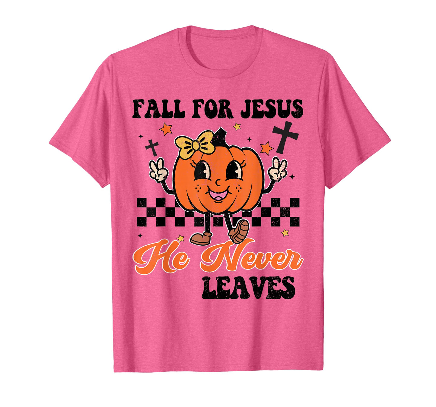 Girl Christian Halloween Fall For Jesus Never Leaves Toddler T-Shirt