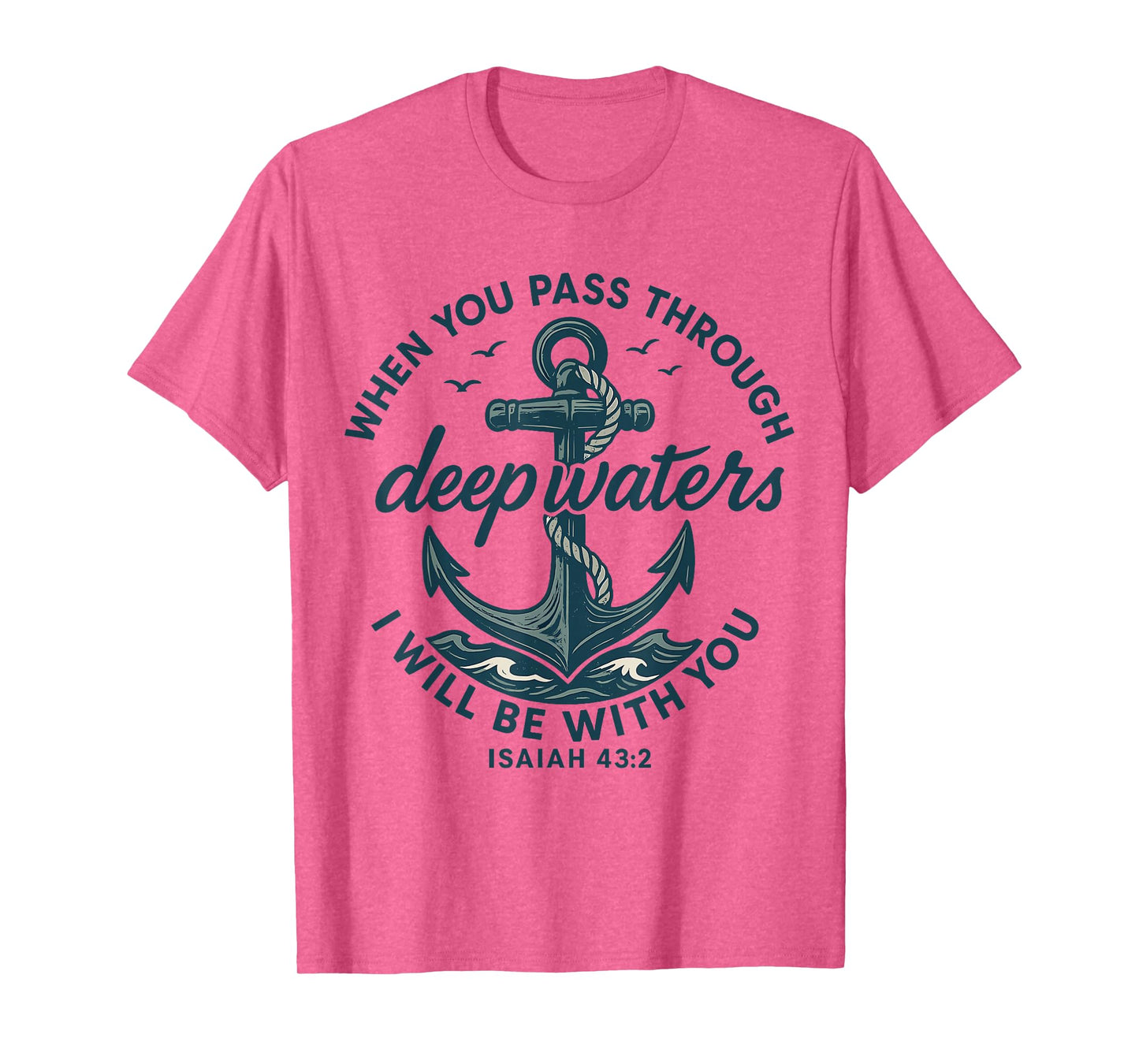 Anchor Faith Bible Verse Inspirational Quote T-Shirt