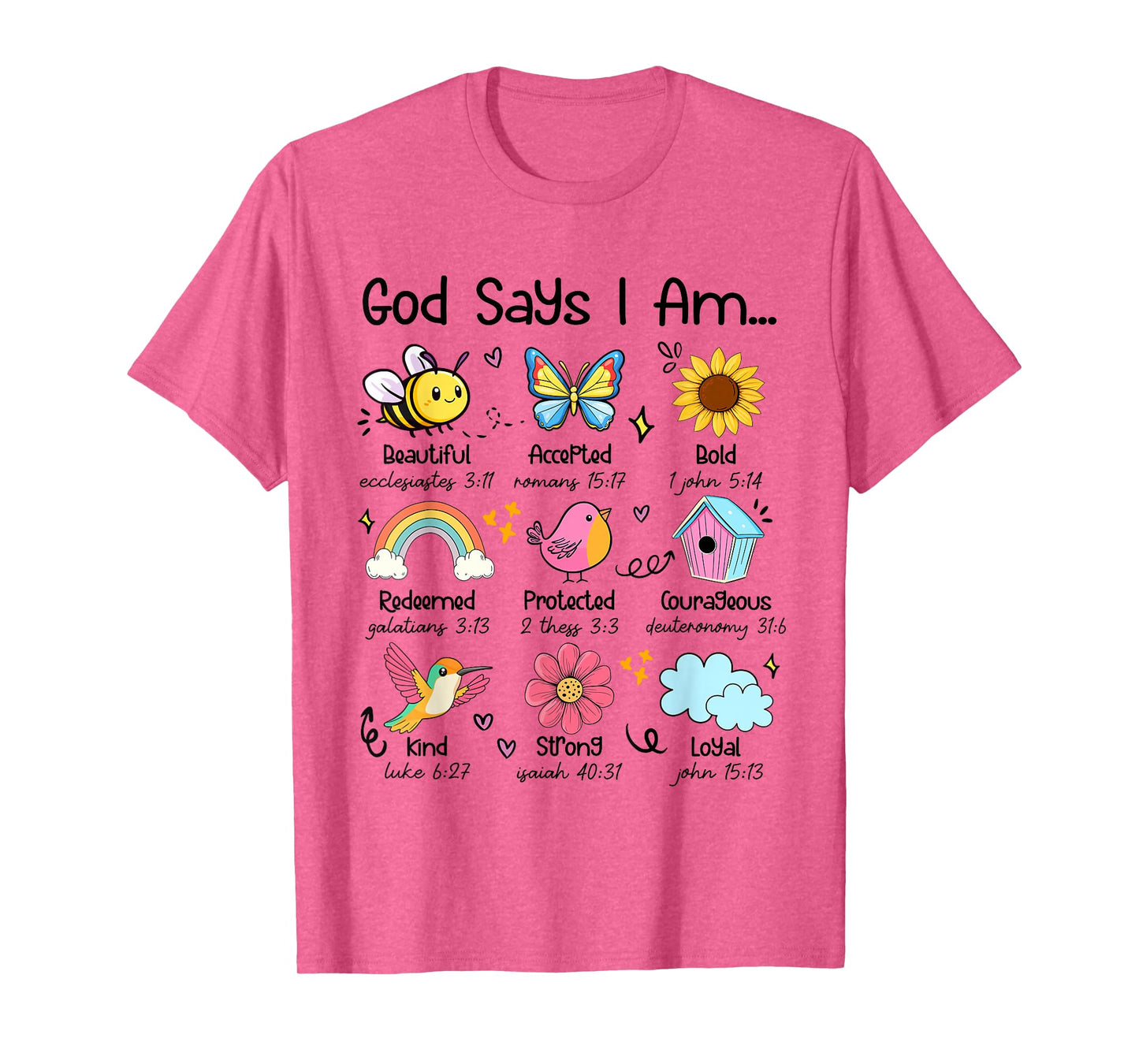 God Says I Am Bee Spring Christian Funny Easter Day Kids T-Shirt