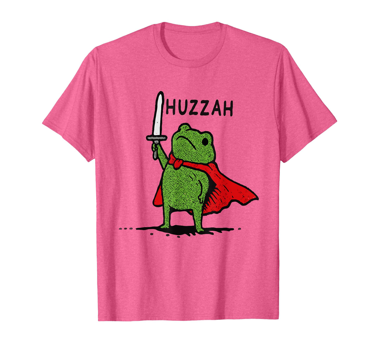 Huzzah Frog Knight Funny Meme Quote T-Shirt