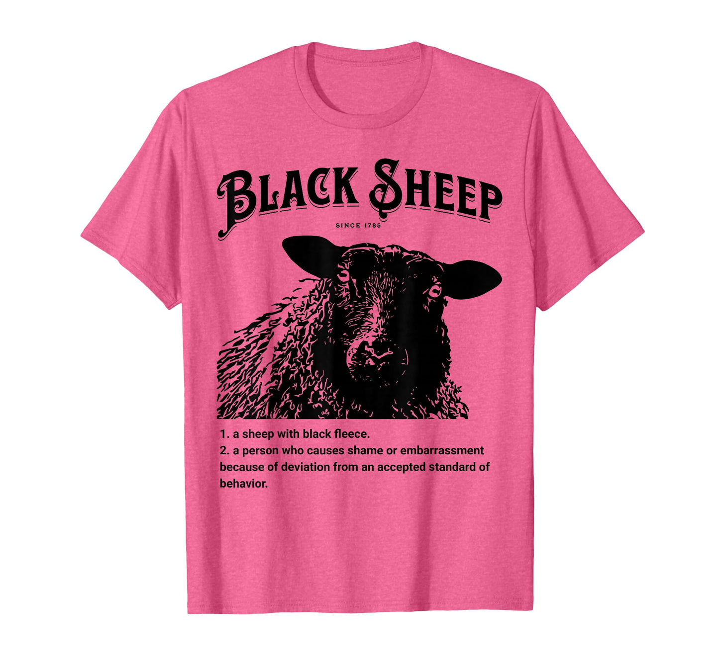 Black Sheep Definition Sarcastic Quote Design for Everyone T-Shirt