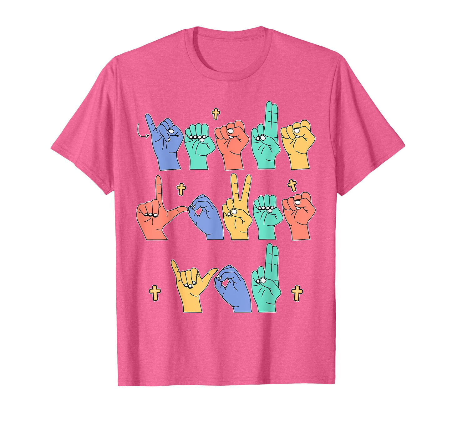 ASL Jesus Loves You Christian Jesus Toddler God Son Sister T-Shirt