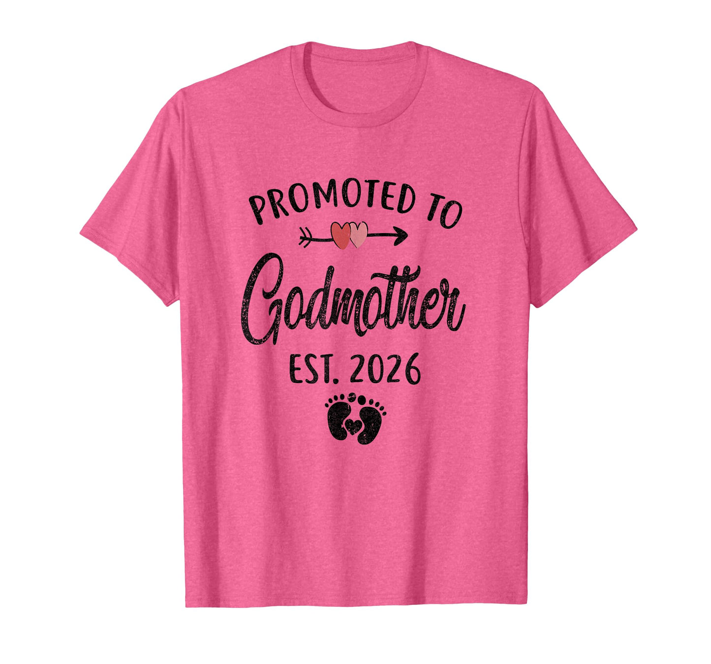 Promoted To Godmother Est 2026 First Time Mothers Day T-Shirt