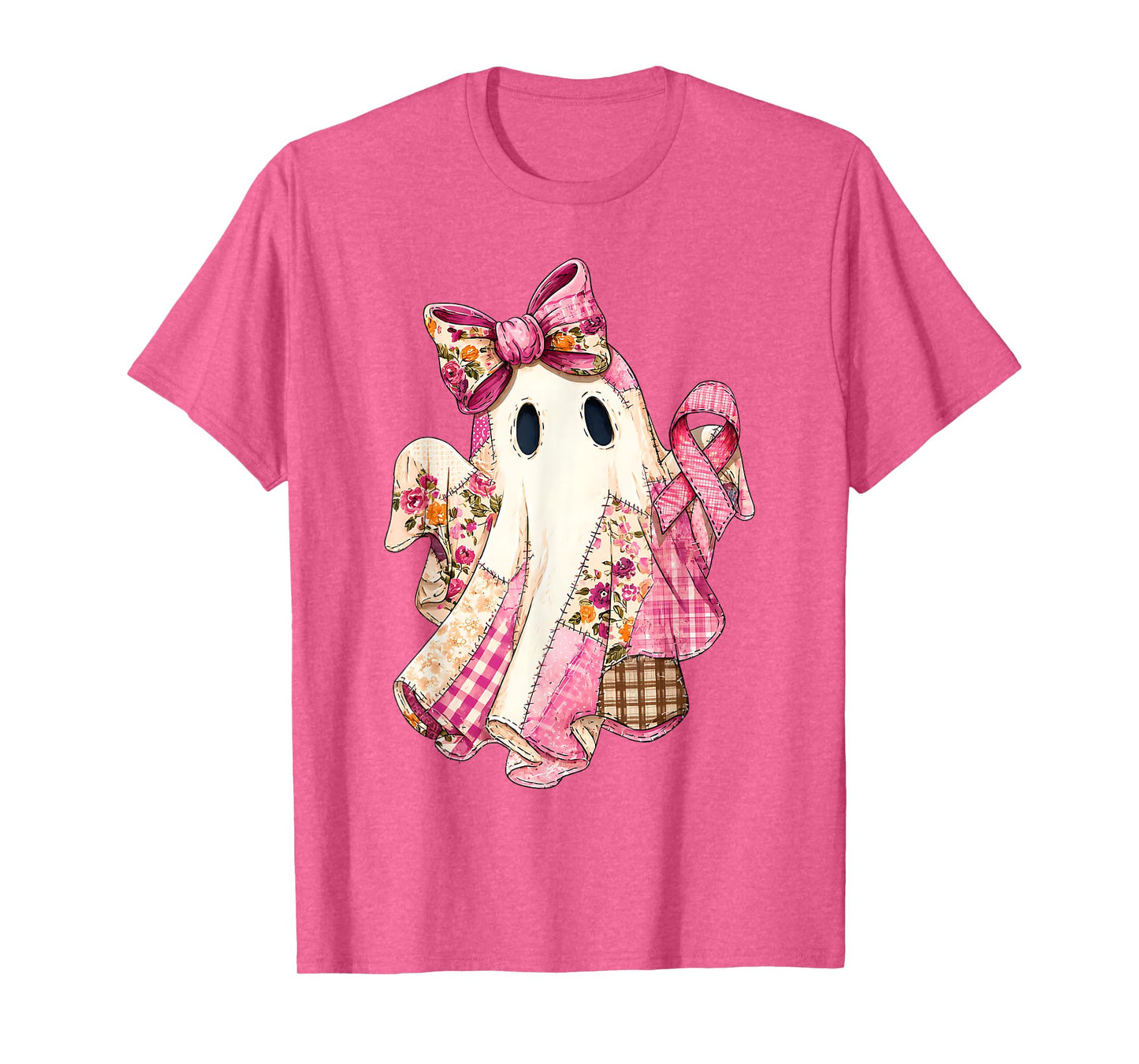 Breast Cancer Hope Strength Faith Survivor Ghost Wear Pink T-Shirt