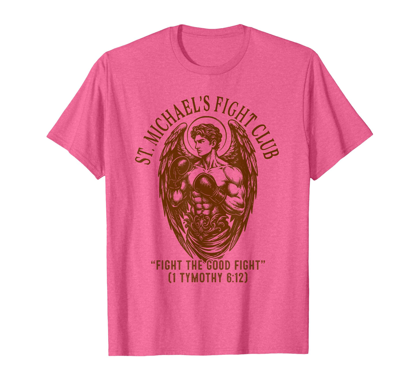 St. Michael's Fight Club Catholic Mom Faith Pray for Us T-Shirt