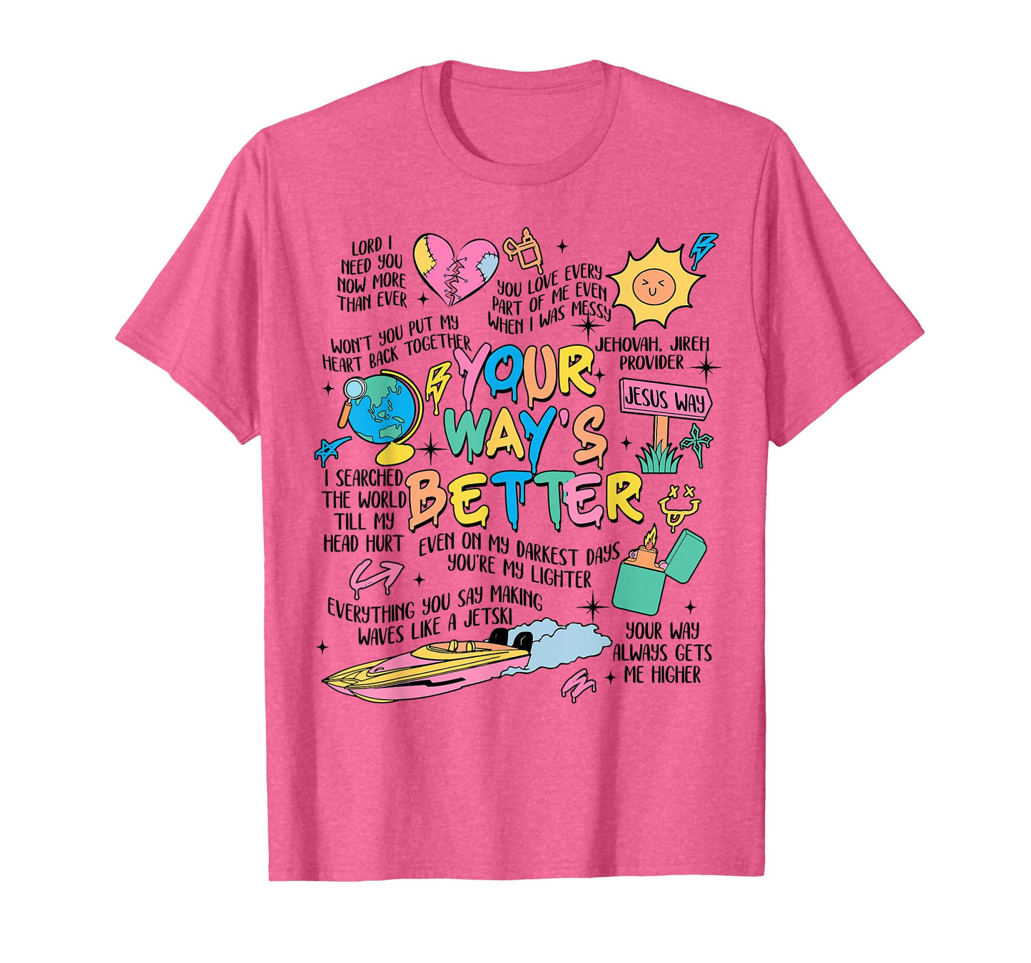 Jesus, Christian Quote, Life-Is-Better-With Jesus Christ Tee T-Shirt