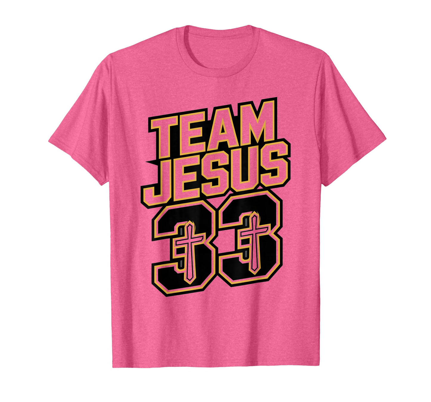 Team Jesus 33 Shirt – Christian Faith Jersey Style Tee T-Shirt