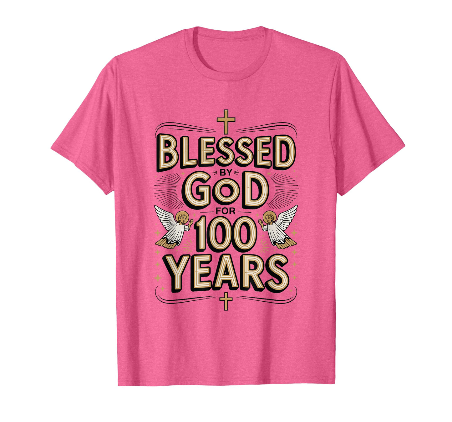 100th Birthday Religious Blessed by God for 100 Years T-Shirt