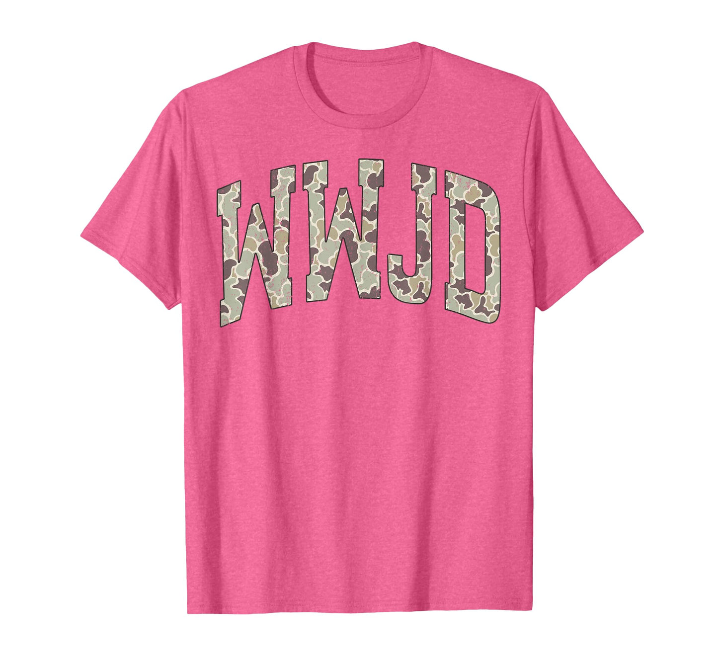 Retro Camo WWJD Jesus Camouflage Christian Boys Men Hunting T-Shirt