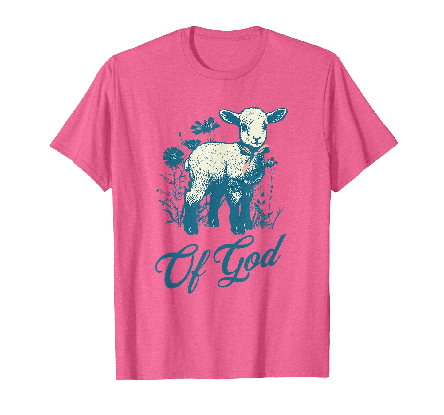 Lamb of God Cute Vintage Christian Lamb Design Faith Lovers T-Shirt