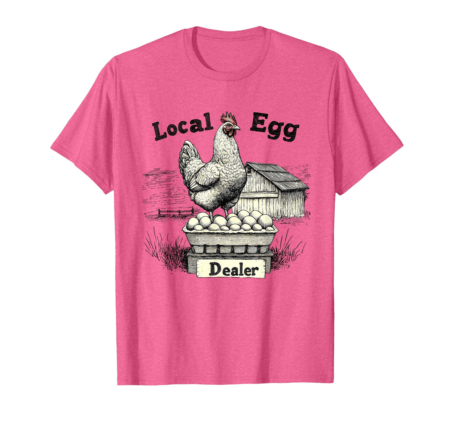 Local Egg Dealer Retro Chicken Funny Farmer Easter T-Shirt