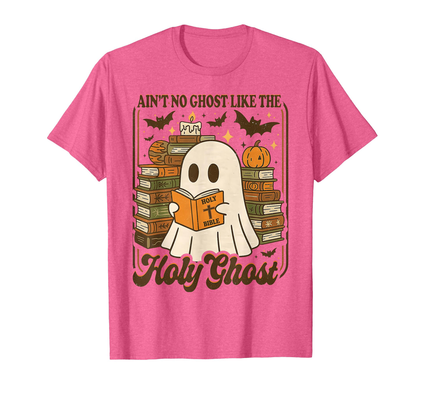 Groovy Aint No Ghost Like The Holy Ghost Christian Halloween T-Shirt