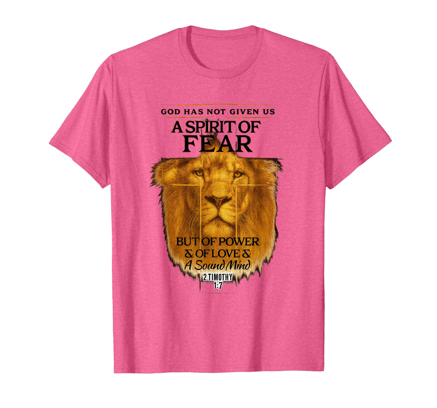 2 Timothy 1:7 Christian Cross Religious Bible Verse T-Shirt